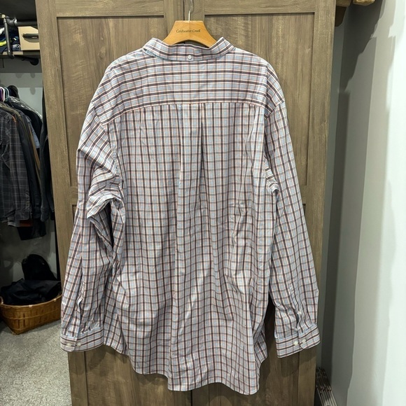 Duluth Trading Wrinkle Fighter Men's Button Down Shirt 2XLT Plaid - Picture 2 of 9